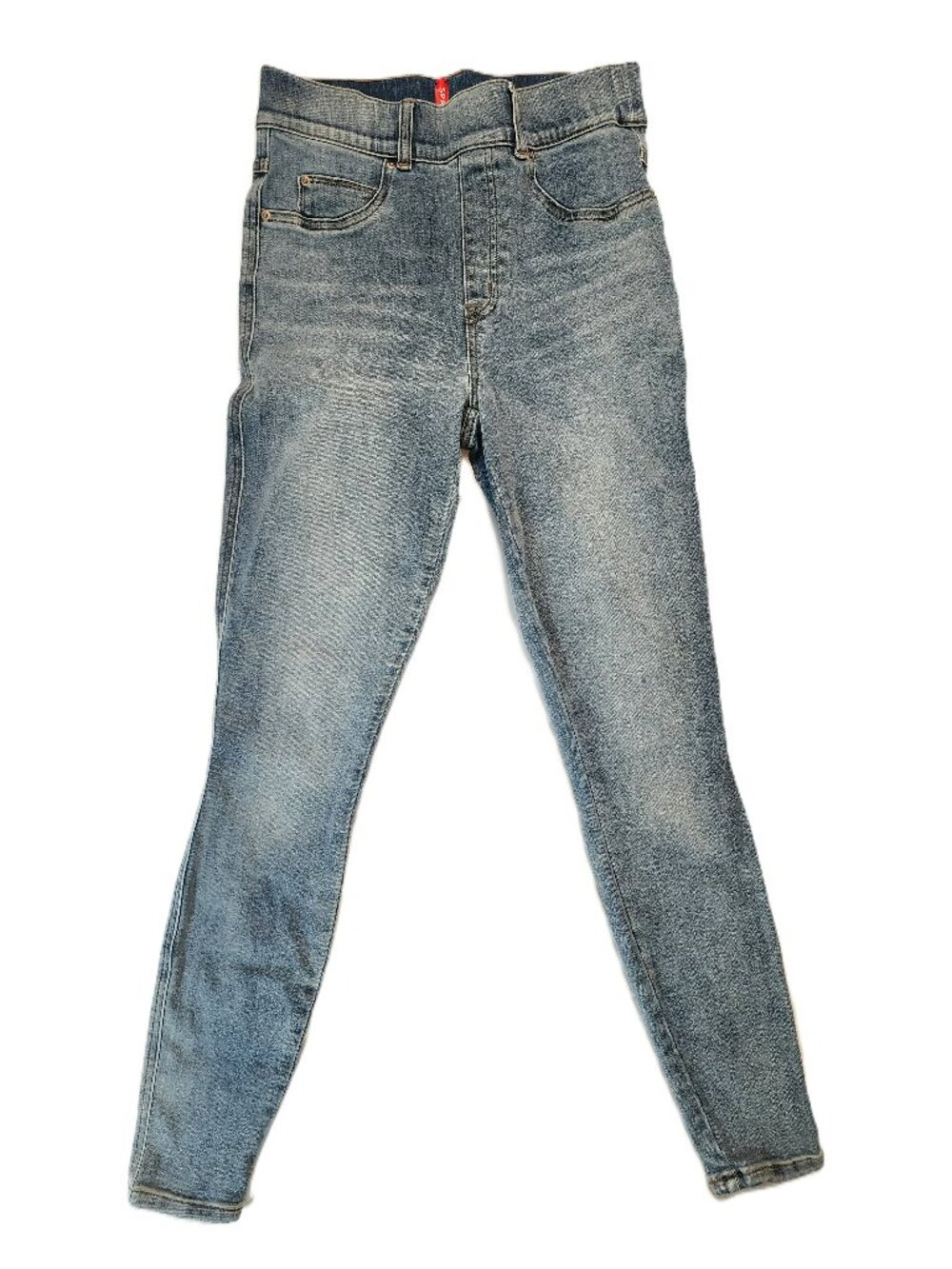 SPANX Light Wash High Rise Skinny Jeans Pull-On Stretch Shaping Women's S